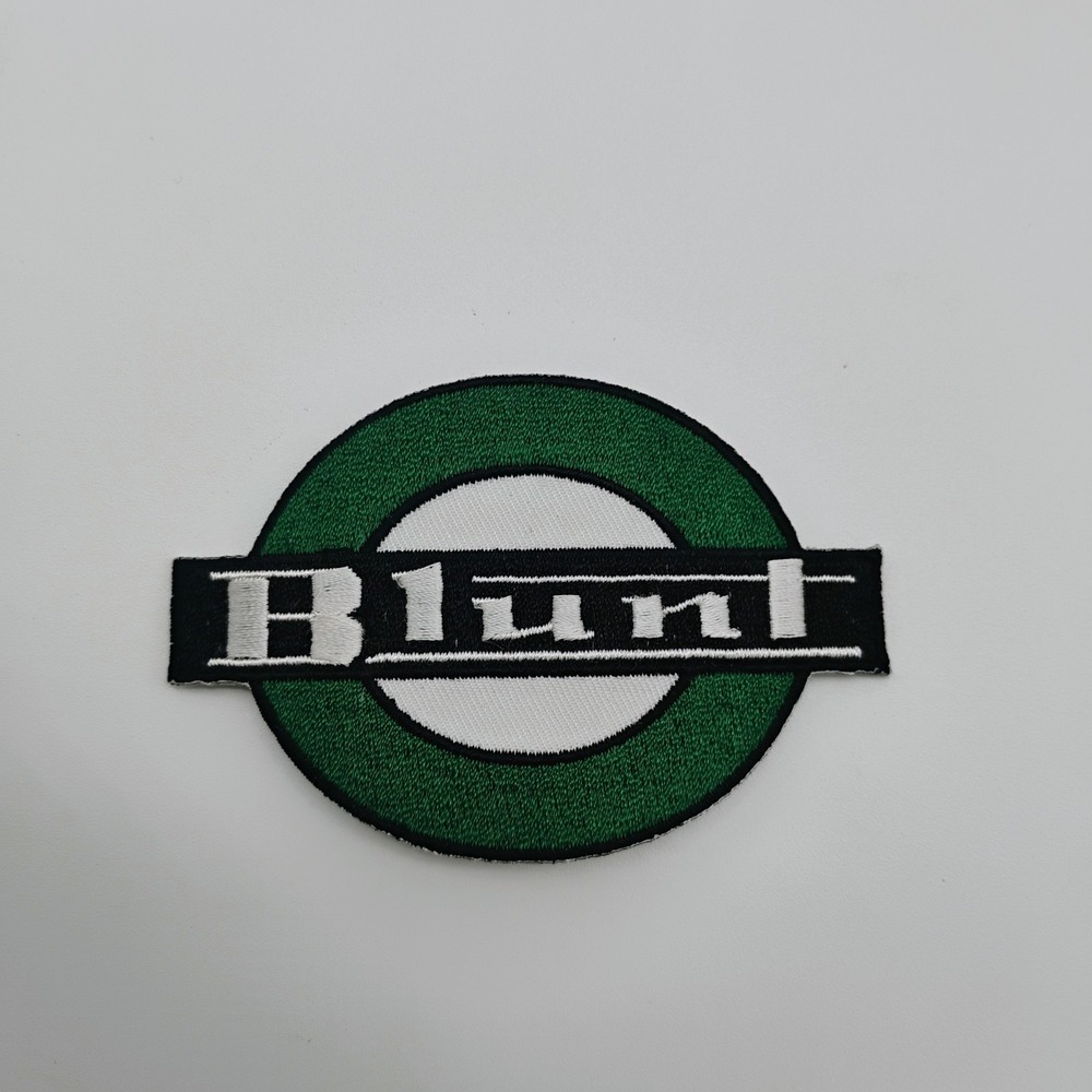 Blunt Clothing Logo Iron On Patch Vtg 1990's Y2K Streetwear Skateboarding Surf